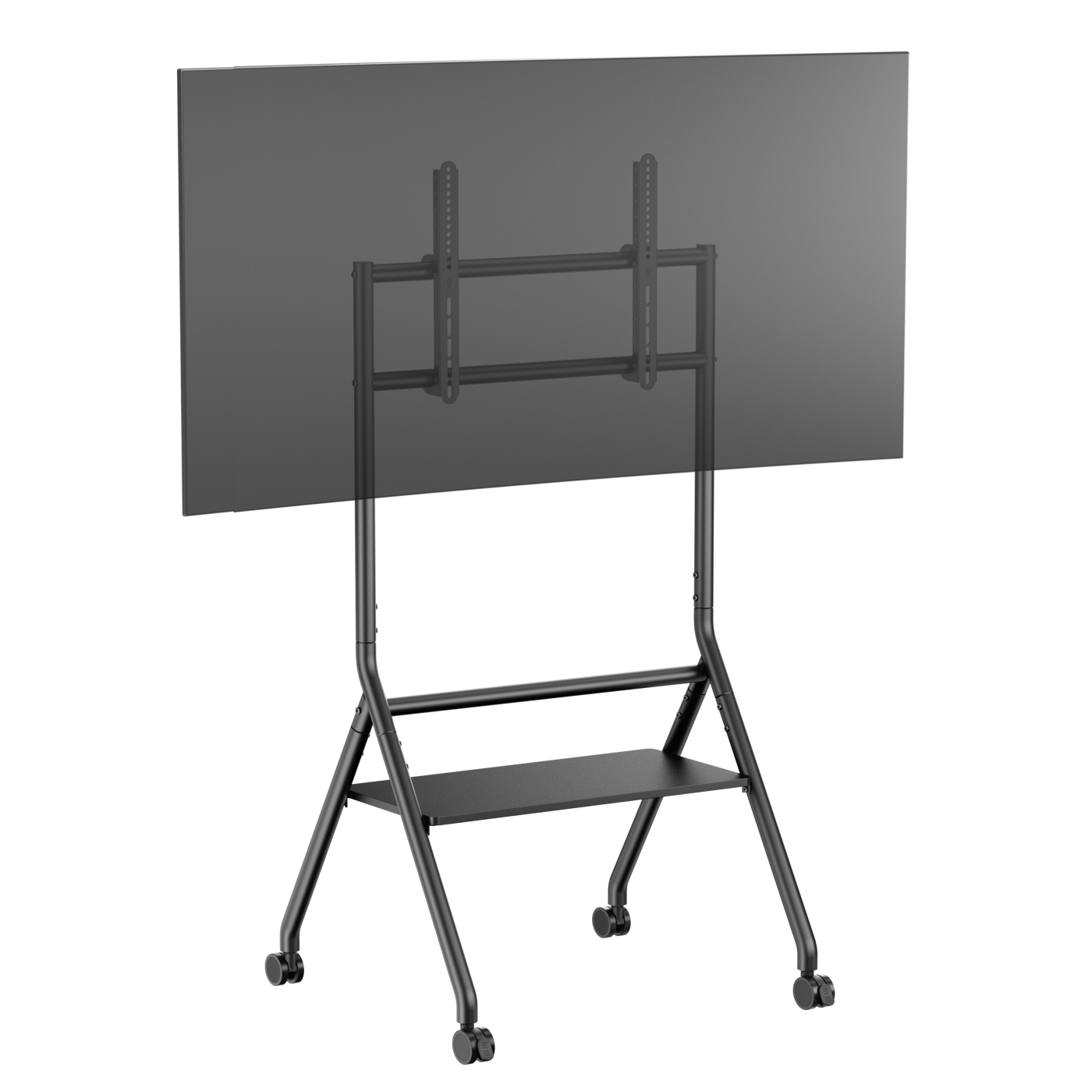 VDD TV Stand - TV-Stativ - TV-Fuß - Monitorständer - Mobil & höhenverstellbar 125 bis 140 cm