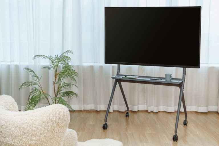 Mobiles TV-Standard-Stativ - bis 86 Zoll TV-Bildschirm - 120 kg Tragkraft