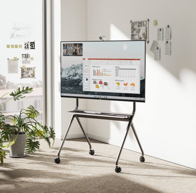 Mobiles TV-Standard-Stativ - bis 86 Zoll TV-Bildschirm - 120 kg Tragkraft - alternatives Bild