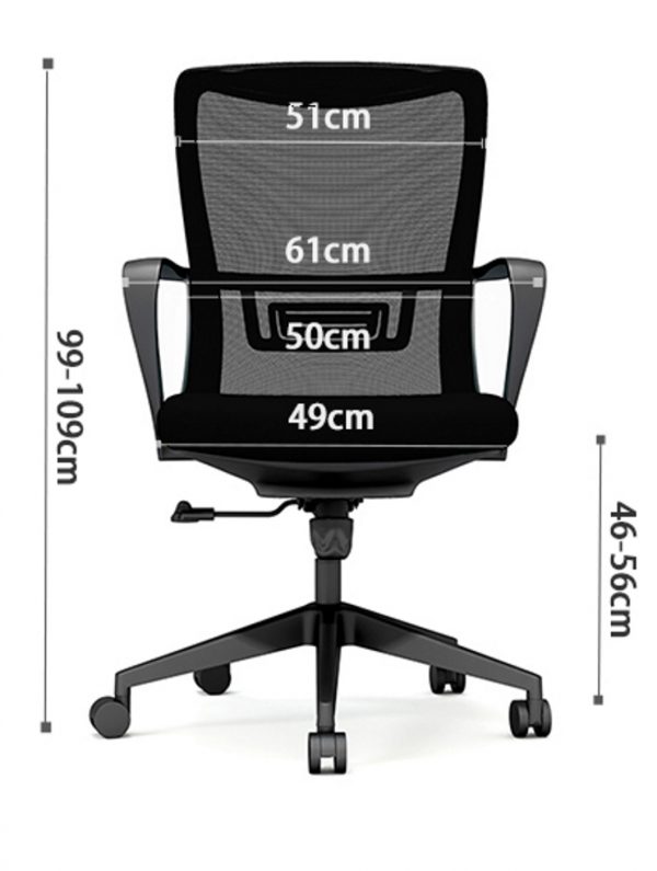   Bürostuhl – Bürostuhl – höhenverstellbar – ergonomisch – grau