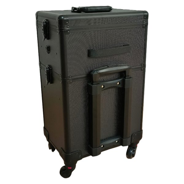   Friseurkoffer Trolley – Schminkkoffer Trolley – Schminkkoffer – Beauty Case – schwarz