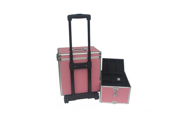   Make-up Make-up Koffer Kosmetik Friseurwagen Kosmetikkoffer 4 in 1 Pink