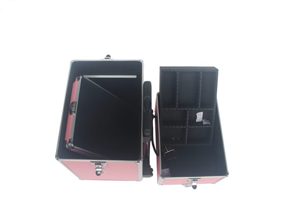   Make-up Make-up Koffer Kosmetik Friseurwagen Kosmetikkoffer 4 in 1 Pink