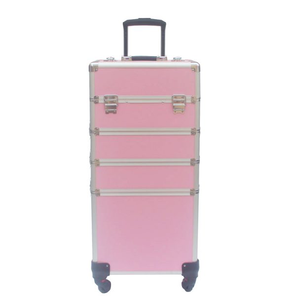   Make-up Make-up Koffer Kosmetik Friseurwagen Kosmetikkoffer 4 in 1 Pink