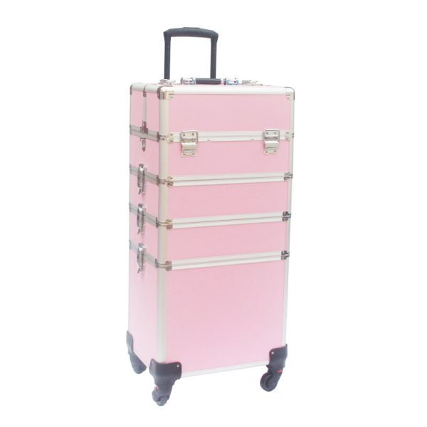   Make-up Make-up Koffer Kosmetik Friseurwagen Kosmetikkoffer 4 in 1 Pink