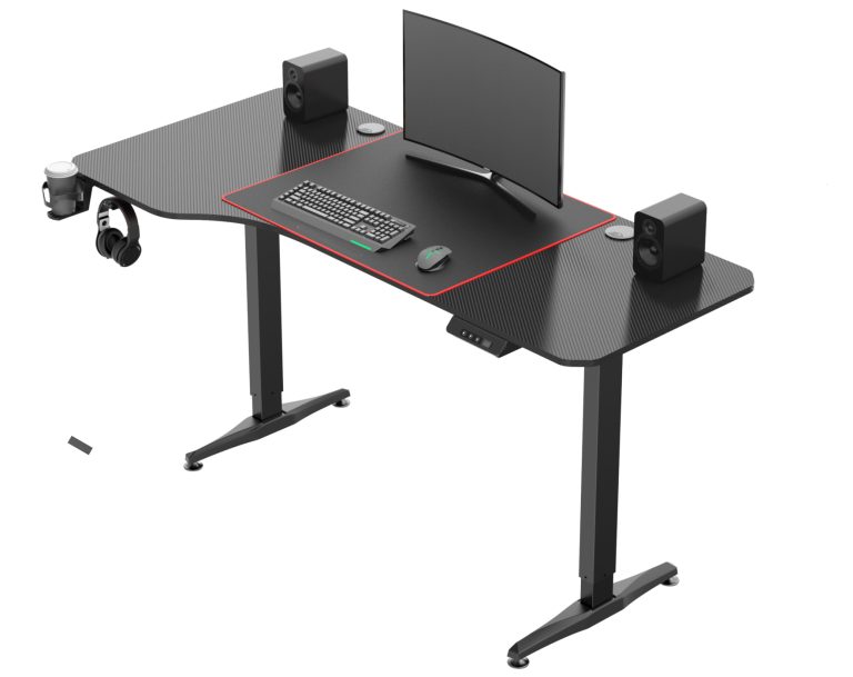 Schreibtisch-Sitzständer elektrisch höhenverstellbar - Spieltisch - 160 x 75 cm