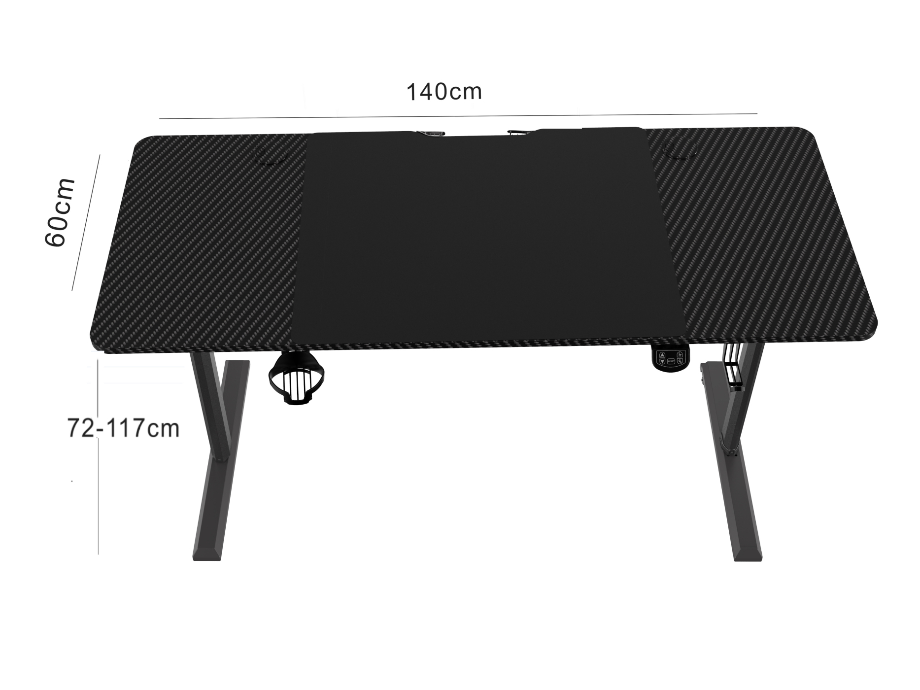 VDD Schreibtisch elektrisch höhenverstellbar - 140 x 60 cm - VDD World DE VDD Schreibtisch elektrisch höhenverstellbar - 140 x 60 cm - VDD World DE