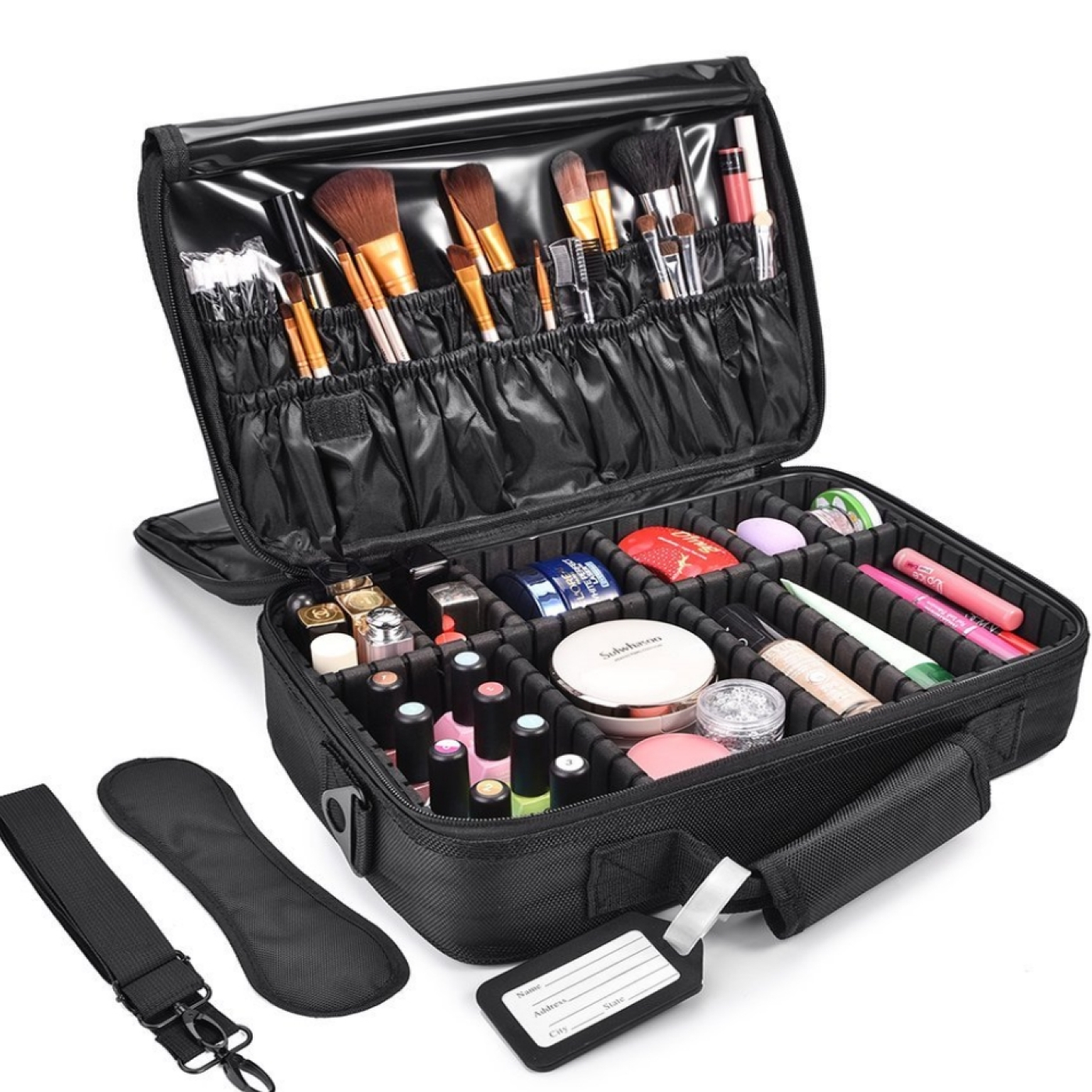 Make-up Make-up Friseur Koffer Kosmetik - Nagel Techniker - Make-up Koffer Beauty Case Groo - alternatives Bild