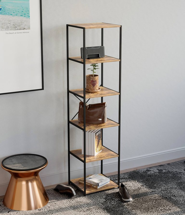 VDD Küchenschrank Industrie - Küchenregal Organizer - 174 cm hoch - vintage braun Holz - alternatives Bild