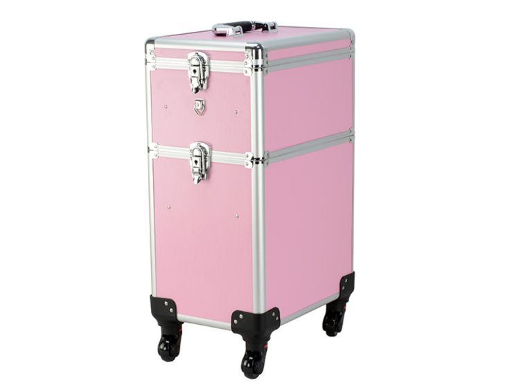 Make-up Make-up Koffer Kosmetik Friseurwagen Kosmetikkoffer 4 in 1 Pink