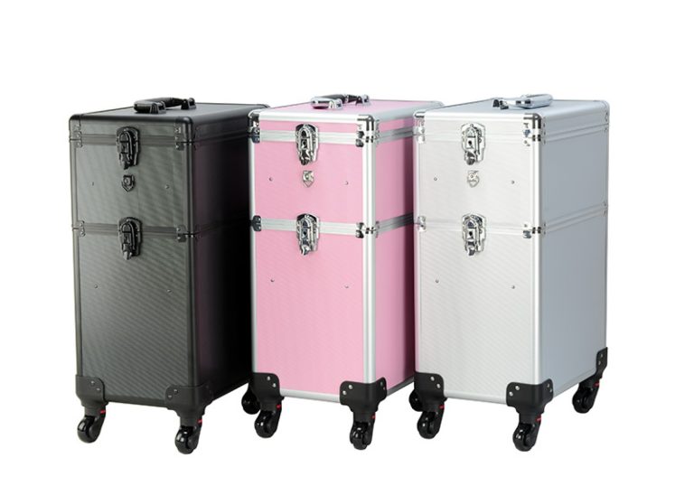 Make-up Make-up Koffer Kosmetik Friseurwagen Kosmetikkoffer 4 in 1 Pink - alternatives Bild