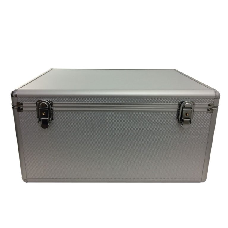 Vinylkoffer - LP-Einzelkoffer für 200 Singles Silberaluminium - alternatives Bild
