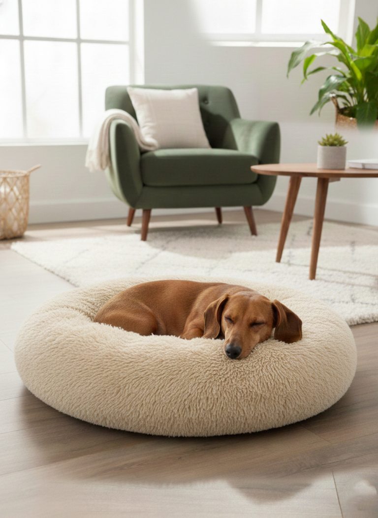 Hundekorb - Hundebett - Donut-Hundekorb - 80cm - alternatives Bild