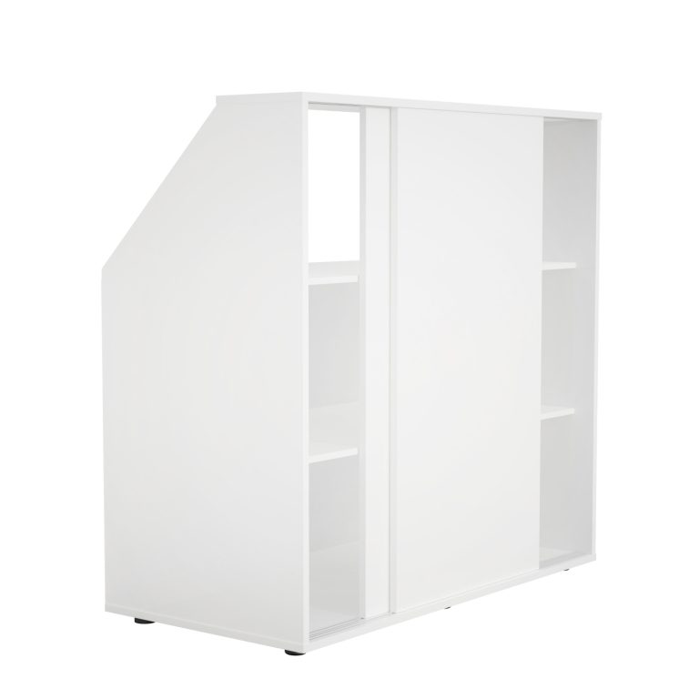 Kleiderschrank mit schräger Wand im Dachgeschoss-Schlafzimmer – Schrank für schräge Wände