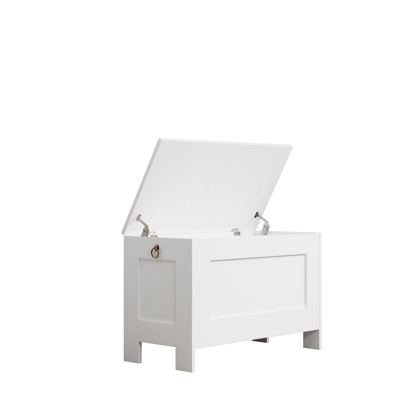 VDD - Aufbewahrungstruhe Holz - Spielzeugtruhe - Deckentruhe - weiß