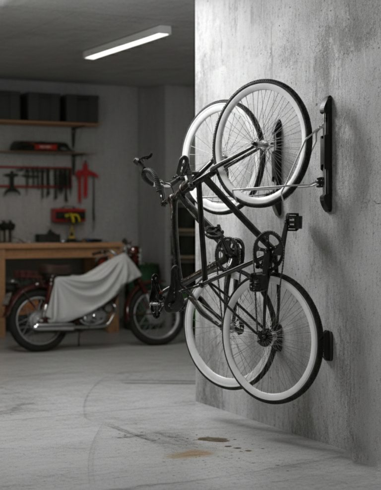 Fahrradhalterung Wandmontage - Fahrradaufhängungssystem - platzsparend - bis 2,1 Zoll Reifenstärke - alternatives Bild