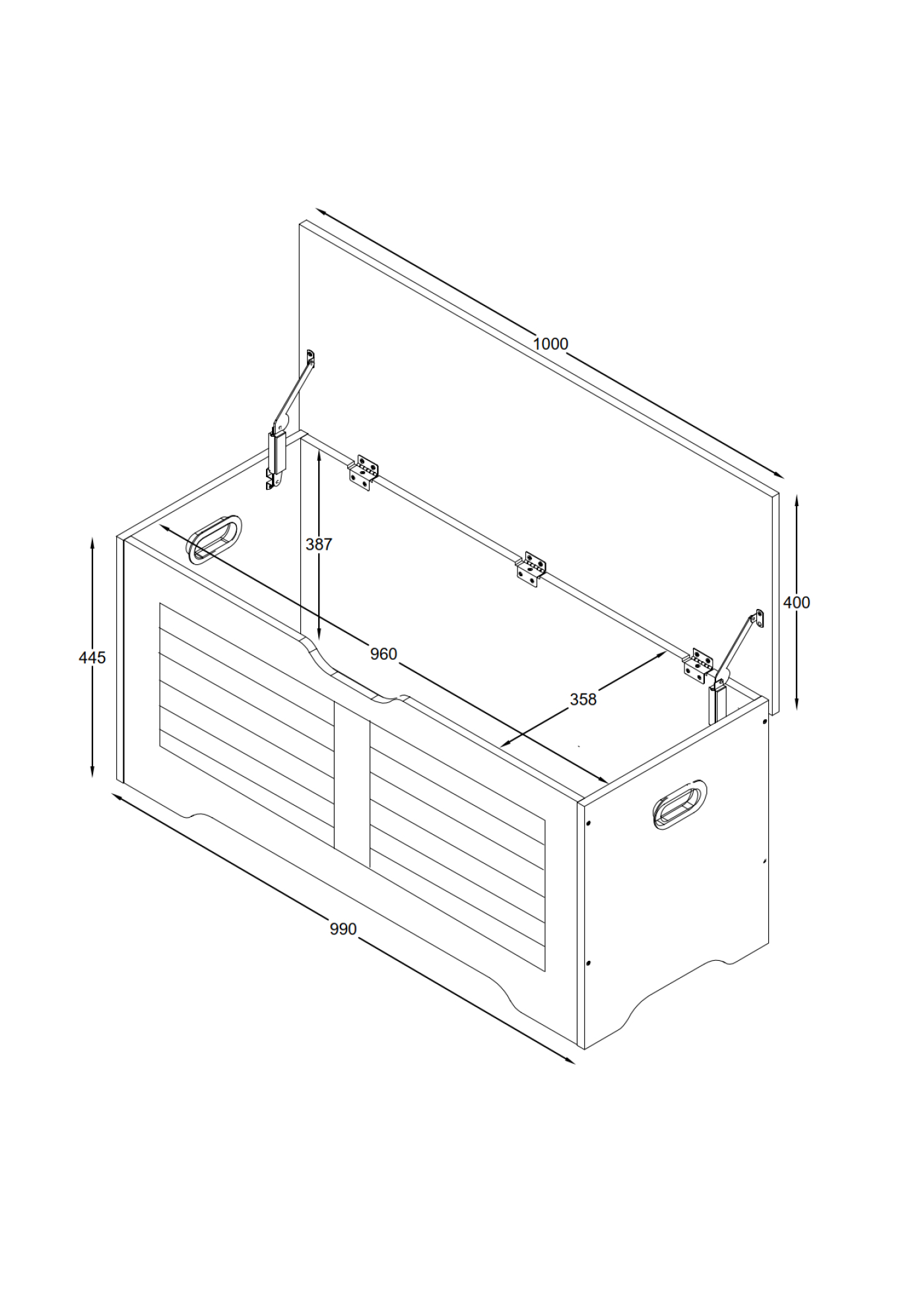 VDD – Aufbewahrungskiste – Spielzeugkiste – Deckenkiste – 100 cm breit – Eichenholzoptik - VDD World DE VDD – Aufbewahrungskiste – Spielzeugkiste – Deckenkiste – 100 cm breit – Eichenholzoptik - VDD World DE