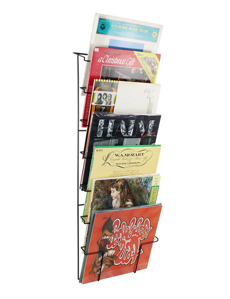 VDD – LP-Wandregal – Vinylaufbewahrung – LP-Regal – Wandmontage – Kapazität von 50