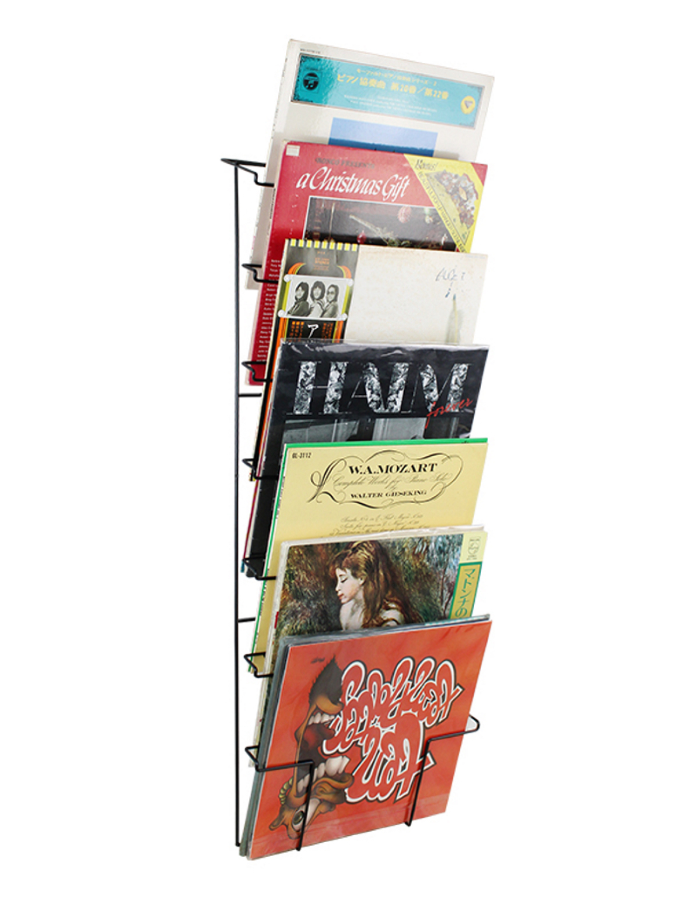 VDD – LP-Wandregal – Vinylaufbewahrung – LP-Regal – Wandmontage – Kapazität von 50