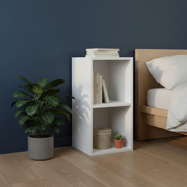 VDD –  Wandschränke – Wandschränke Wohnzimmer – 2 Fächer – Weiß - alternatives Bild