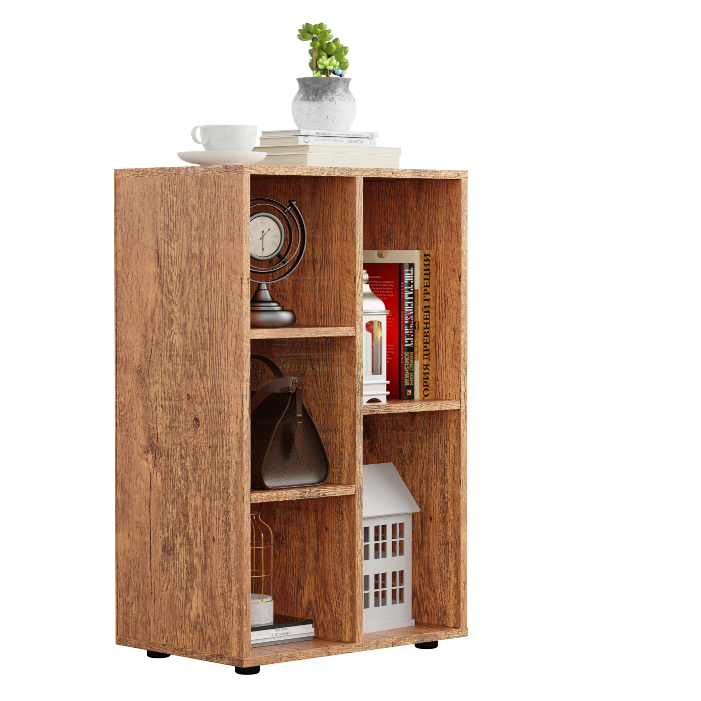 VDD - Schrank - Hängeschrank - Eiche - 5 Fächer - VDD World DE VDD - Schrank - Hängeschrank - Eiche - 5 Fächer - VDD World DE