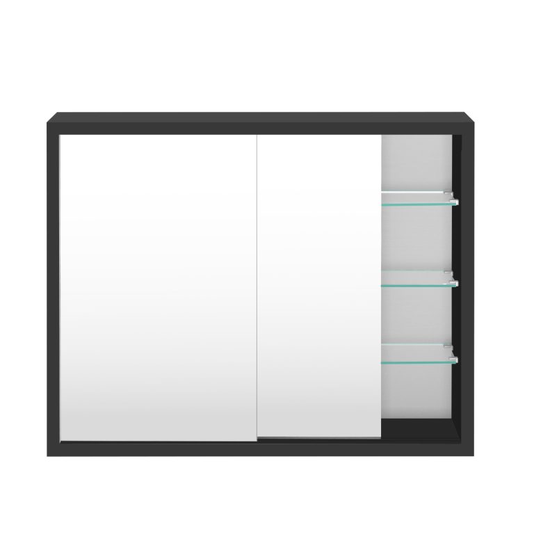 VDD Medizinschrank - Spiegelschrank über dem Waschbecken Bad WC - Schiebetüren - 50 x 40 x 14 cm
