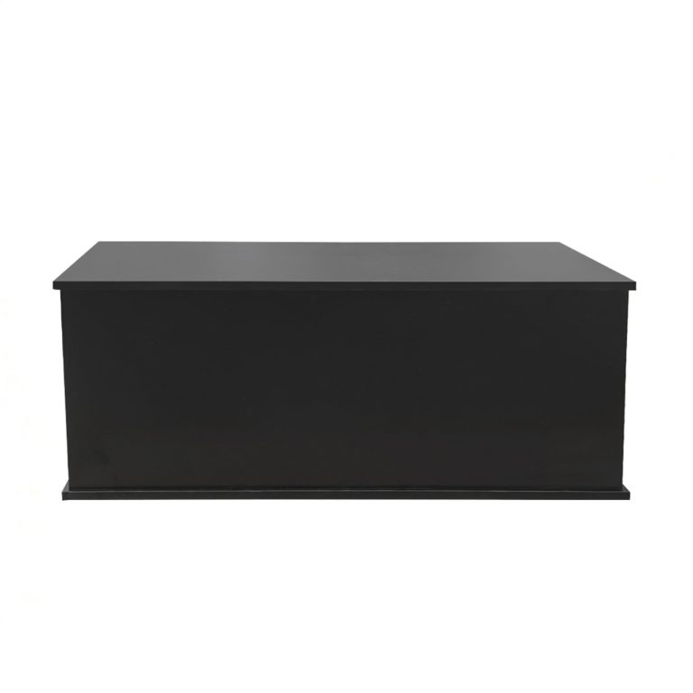 Aufbewahrungsbox Holz - Spielzeugkiste - Deckenkiste - 100 cm breit - Schwarz - alternatives Bild