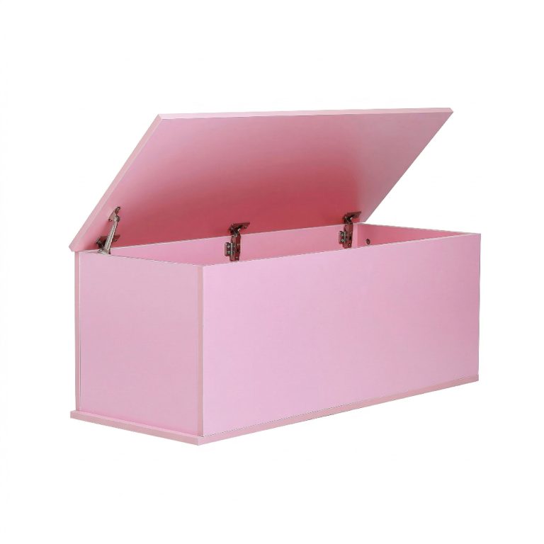 VDD - Aufbewahrungsbox - Spielzeugtruhe - Deckentruhe - 100 cm breit - rosa