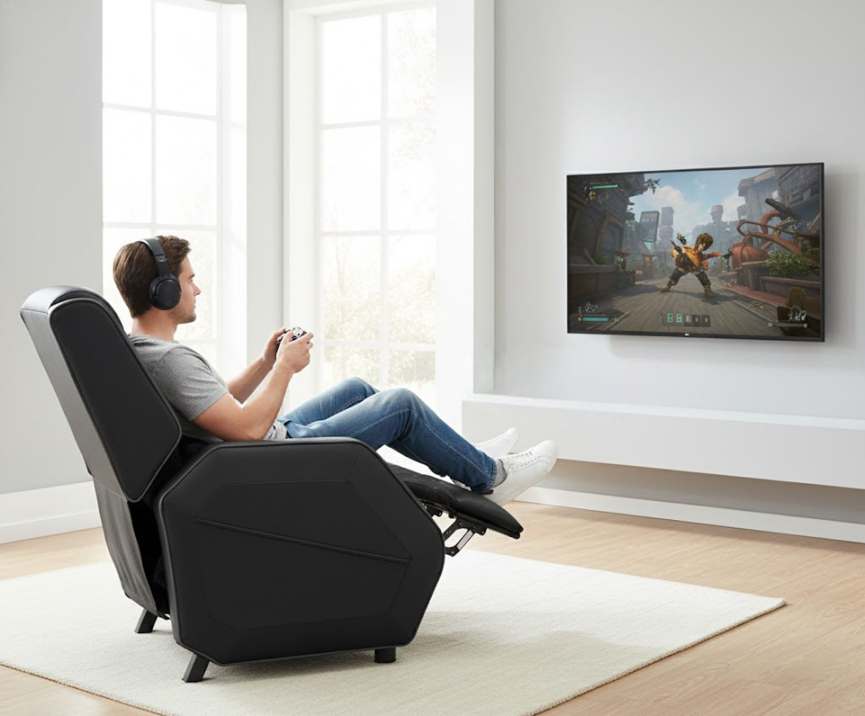 VDD – Gaming-Stuhl – Gaming-Stuhl – Gaming-Stuhl mit Fußstütze – Gaming-Stuhl schwarz - VDD World DE VDD – Gaming-Stuhl – Gaming-Stuhl – Gaming-Stuhl mit Fußstütze – Gaming-Stuhl schwarz - VDD World DE