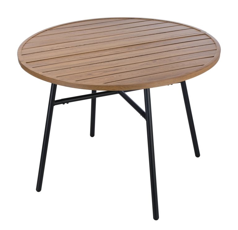 VDD – Gartentisch – Tisch für den Außenbereich – Runder Tisch – Aluminium – 100 x 73,5 cm