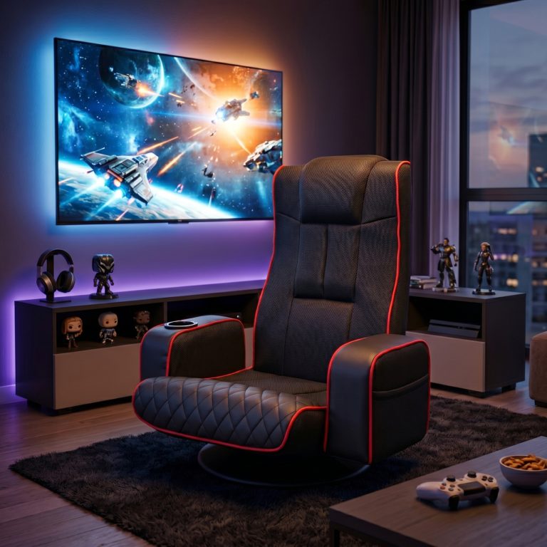 VDD Gaming – Gaming-Stuhl – Bodensessel – Gaming-Stuhl schwarz/rot – verstellbarer Bodensessel - alternatives Bild