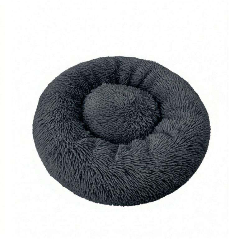 Hundekorb - Hundebett - Donut-Hundekorb - 80cm - schwarz