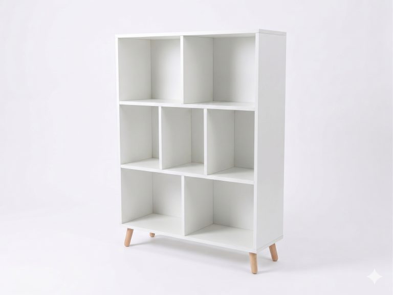 VDD – Schrank – Regalschrank – Wandmöbel – Aufbewahrungsschrank – Weiß
