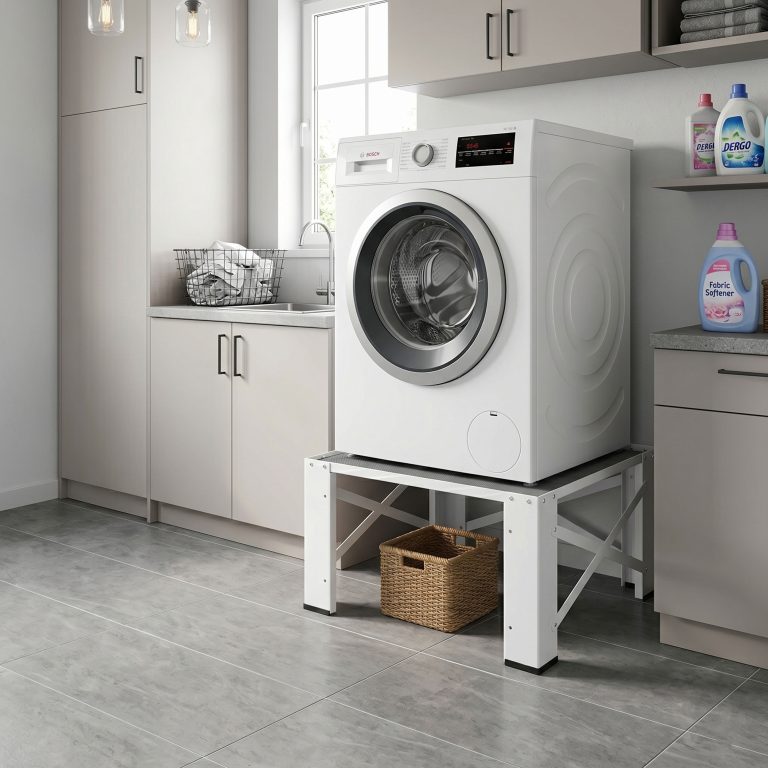 VDD – Waschmaschinenaufsatz für Aufsatzmöbel – 250 kg belastbar – 64 x 61,5 x 32,5 cm – universell - alternatives Bild