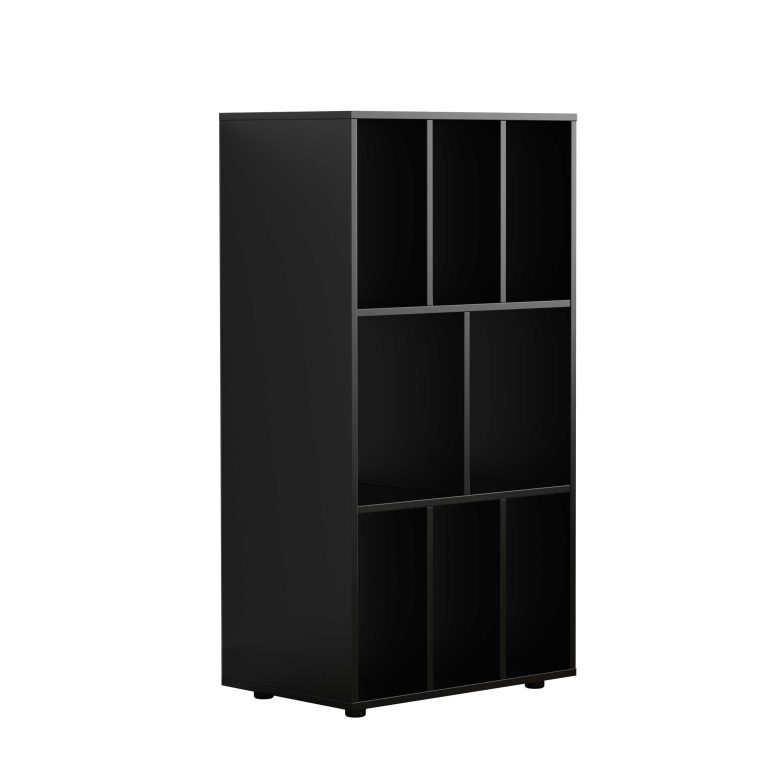 LP-Schallplattenschrank - Plattenschrank - Aufbewahrungsregal - Plattenregal - Bücherregal – schwarz