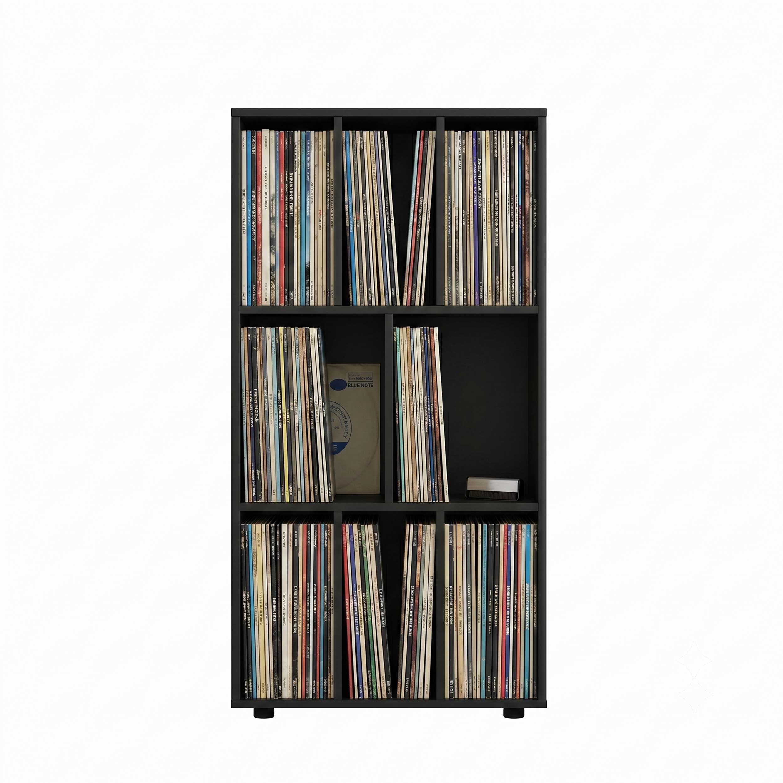LP-Schallplattenschrank - Plattenschrank - Aufbewahrungsregal - Plattenregal - Bücherregal – schwarz - VDD World DE LP-Schallplattenschrank - Plattenschrank - Aufbewahrungsregal - Plattenregal - Bücherregal – schwarz - VDD World DE