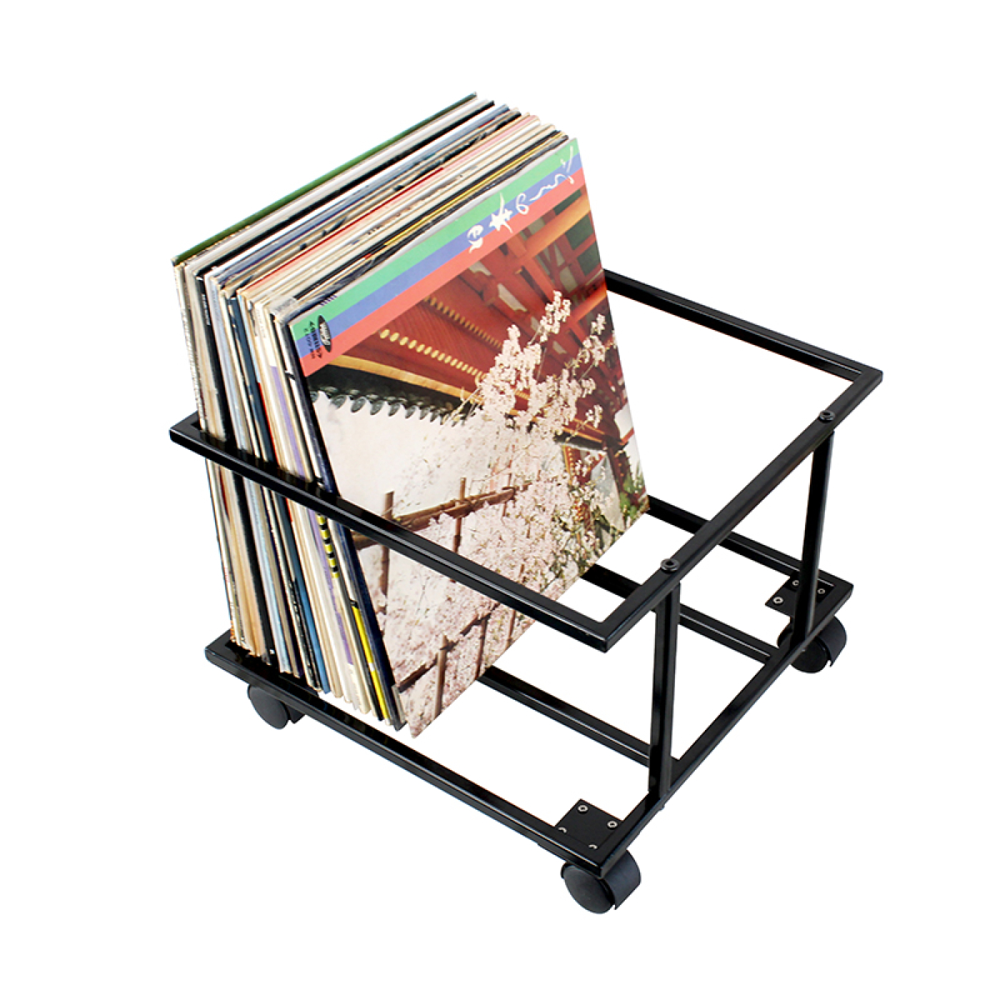 VDD - Lp vinyl aufbewahrungsbox mobil - aufbewahrungswagen - lp vinyl schallplatten aufbewahren - alternatives Bild