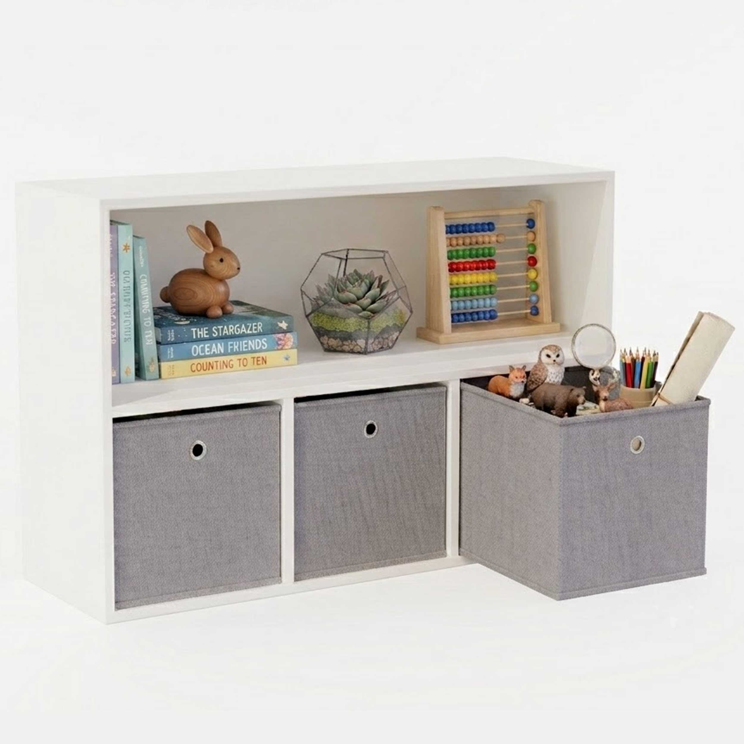 VDD – Schrank – Aufbewahrungsschrank – Regalschrank – Aufbewahrungsmöbel – Weiß