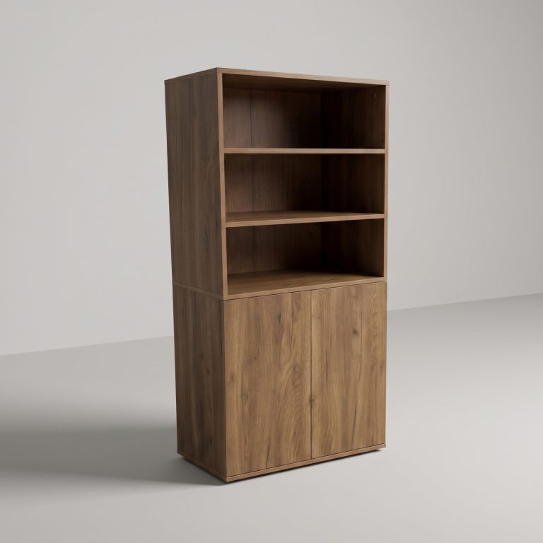Säulenschrank Badezimmer - Aufbewahrungsschrank Badezimmer Schlafzimmer oder Flur - 180 cm hoch - VDD World DE