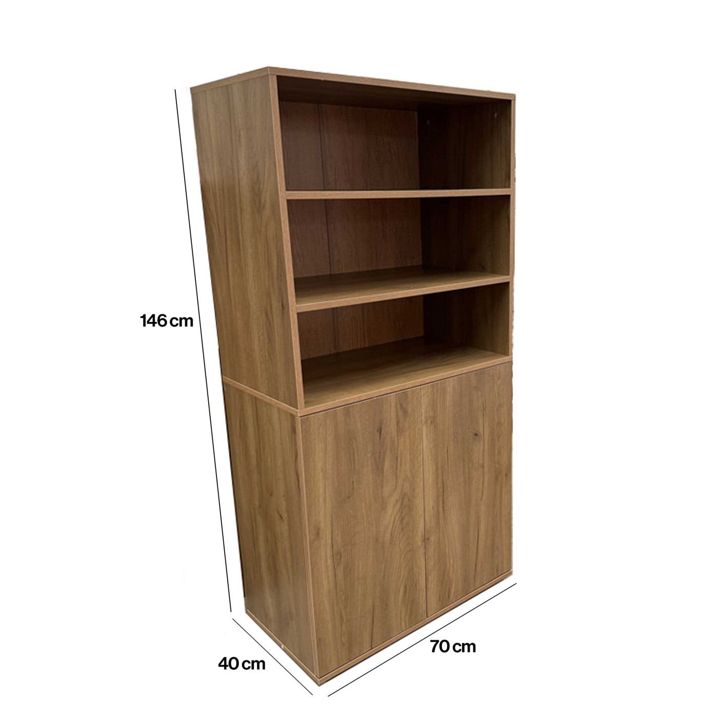 VDD – Schrank – Bücherregal – Aufbewahrungsschrank – Push-to-Close-Türen – 70 x 40 x 146 cm - VDD World DE VDD – Schrank – Bücherregal – Aufbewahrungsschrank – Push-to-Close-Türen – 70 x 40 x 146 cm - VDD World DE