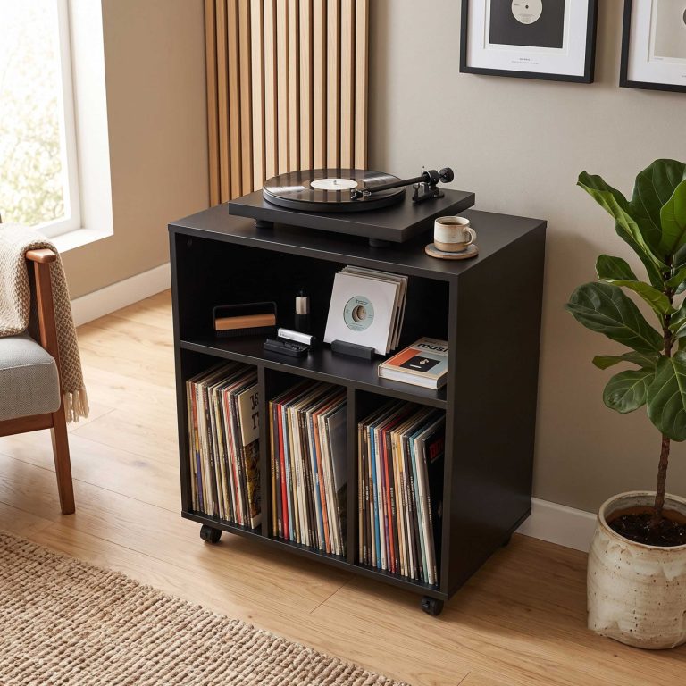 VDD – Schrank – Aufbewahrungsschrank – LP-Aufbewahrungssystem – LP-Schrank – Schwarz - alternatives Bild
