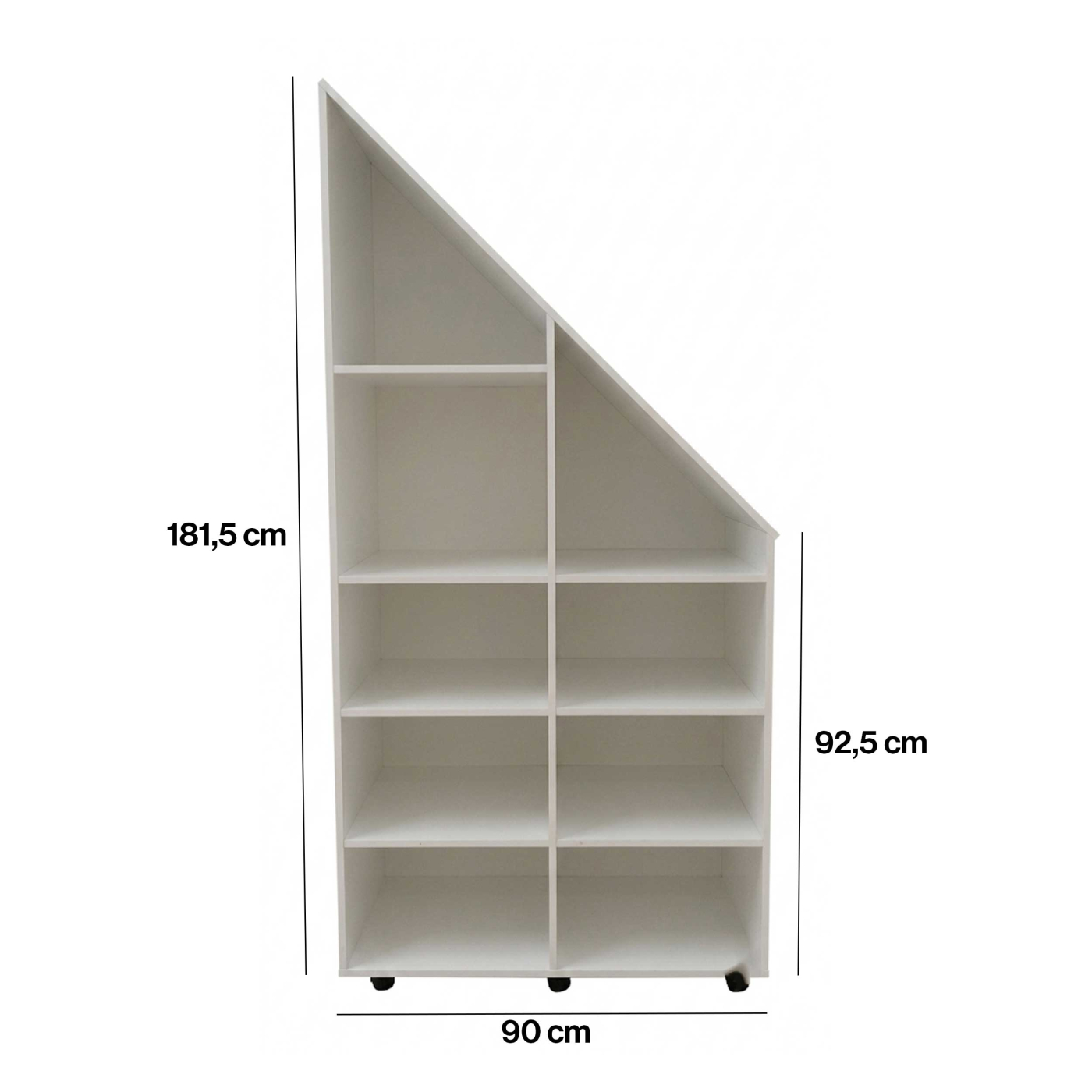 VDD – Schrank mit Nischen – Fachschrank – Schrank mit schräger Wand – Weiß - VDD World DE VDD – Schrank mit Nischen – Fachschrank – Schrank mit schräger Wand – Weiß - VDD World DE