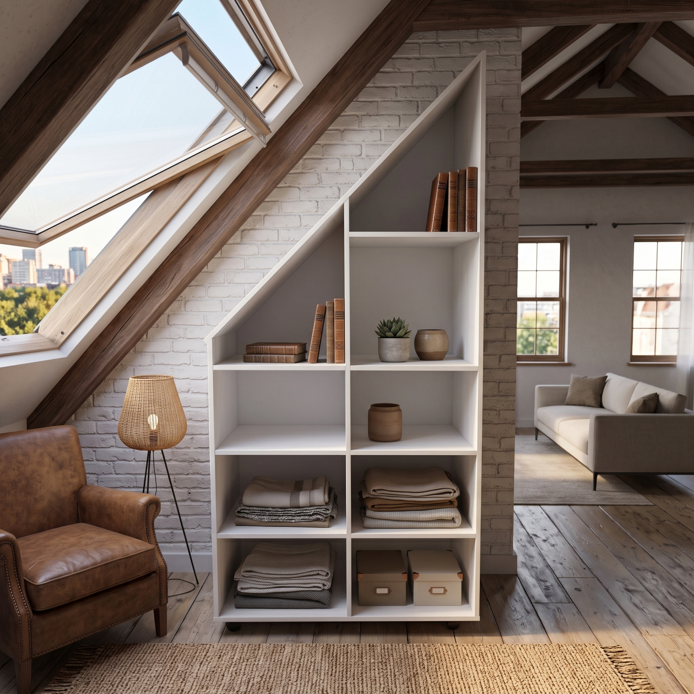 VDD – Schrank mit Nischen – Fachschrank – Schrank mit schräger Wand – Weiß - VDD World DE VDD – Schrank mit Nischen – Fachschrank – Schrank mit schräger Wand – Weiß - VDD World DE