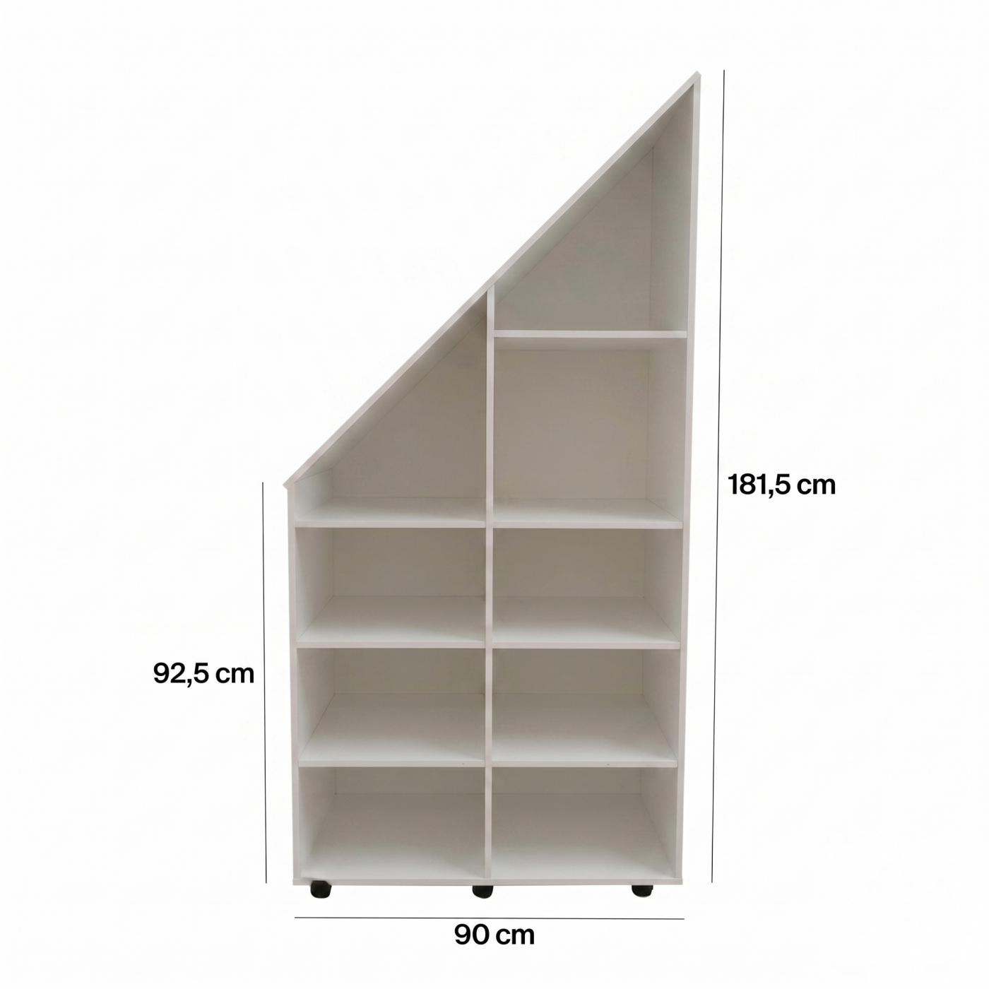 VDD – Schrank mit Nischen – Fachschrank – Schrank mit schräger Wand – Weiß - VDD World DE VDD – Schrank mit Nischen – Fachschrank – Schrank mit schräger Wand – Weiß - VDD World DE