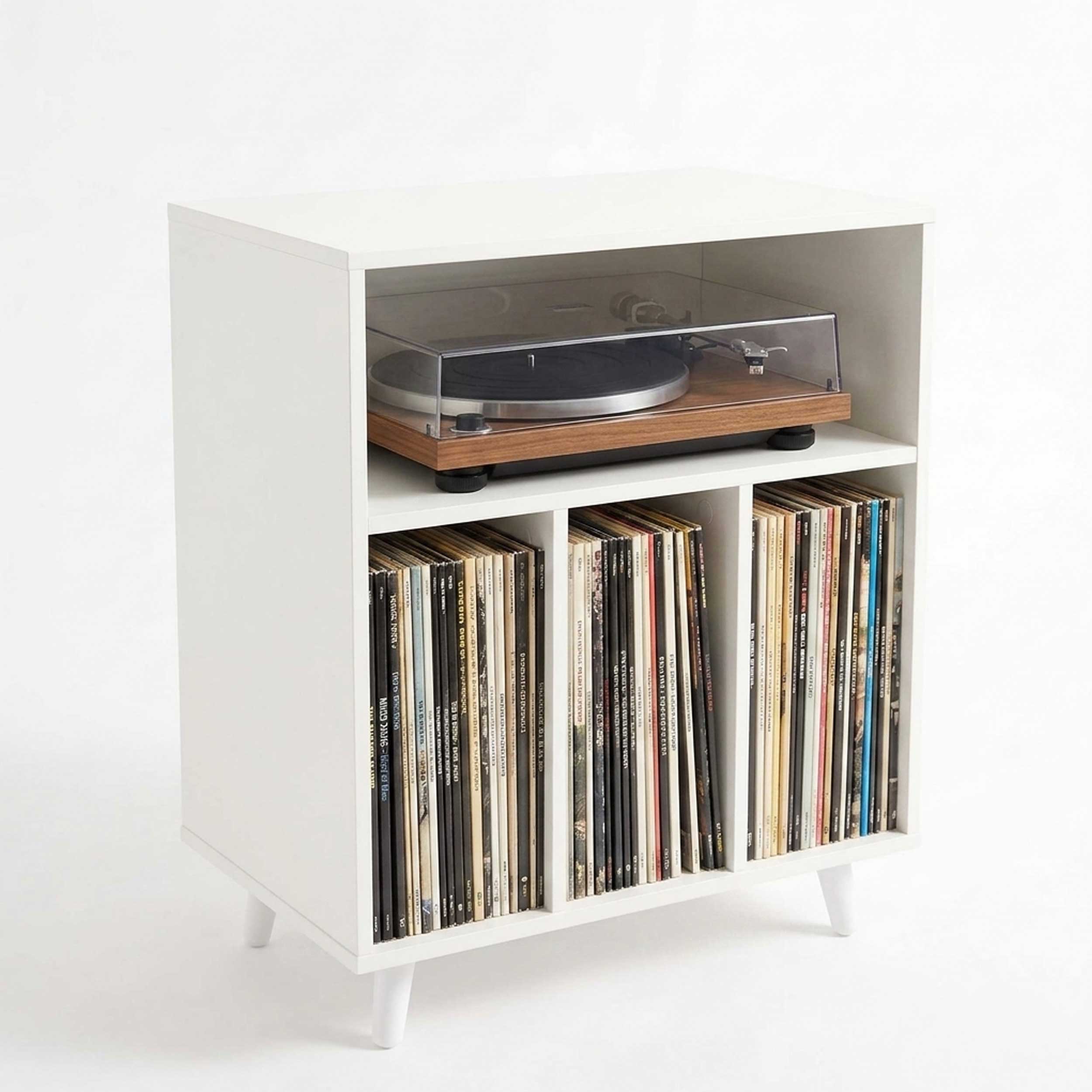 VDD – Schrank – Aufbewahrungsschrank – LP-Aufbewahrungssystem – LP-Schrank – Weiß