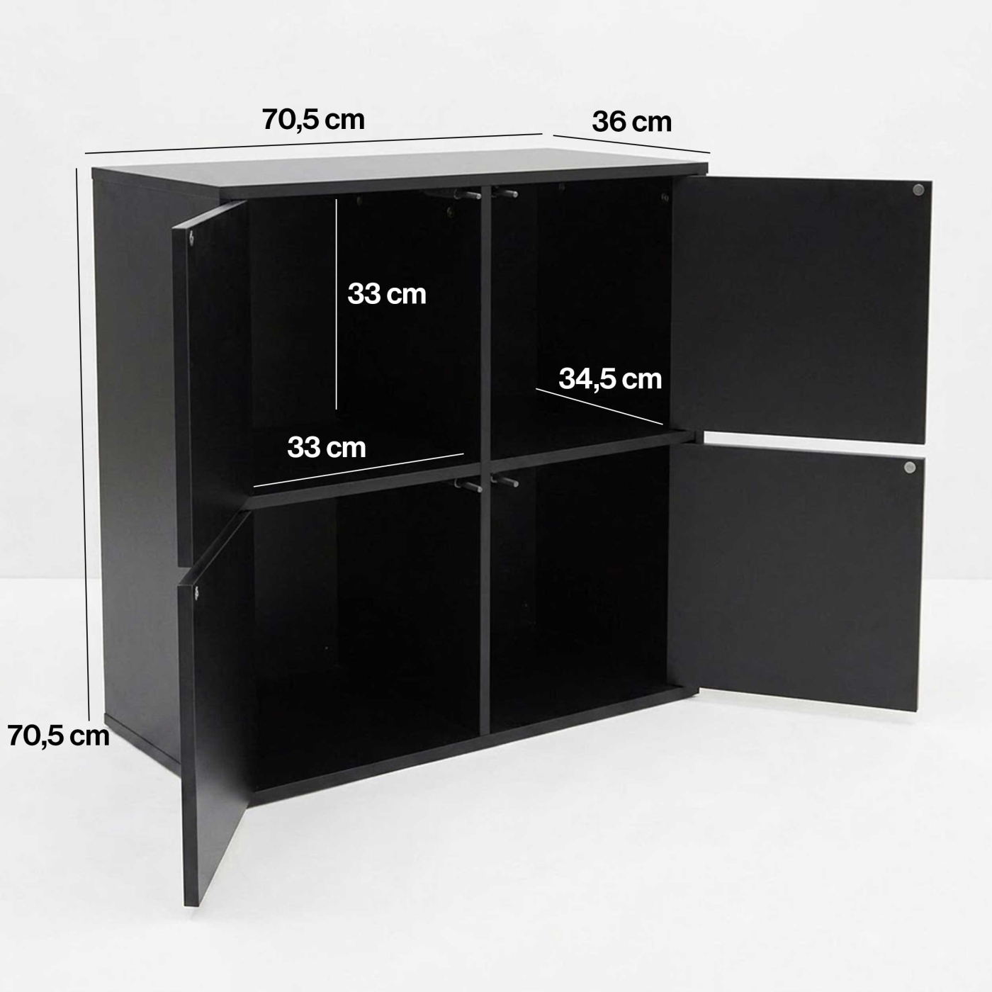 VDD – Vinylschrank – Aufbewahrungsschrank – LP-Aufbewahrung – Vinyl-Aufbewahrungsmöbel – Schwarz - VDD World DE VDD – Vinylschrank – Aufbewahrungsschrank – LP-Aufbewahrung – Vinyl-Aufbewahrungsmöbel – Schwarz - VDD World DE