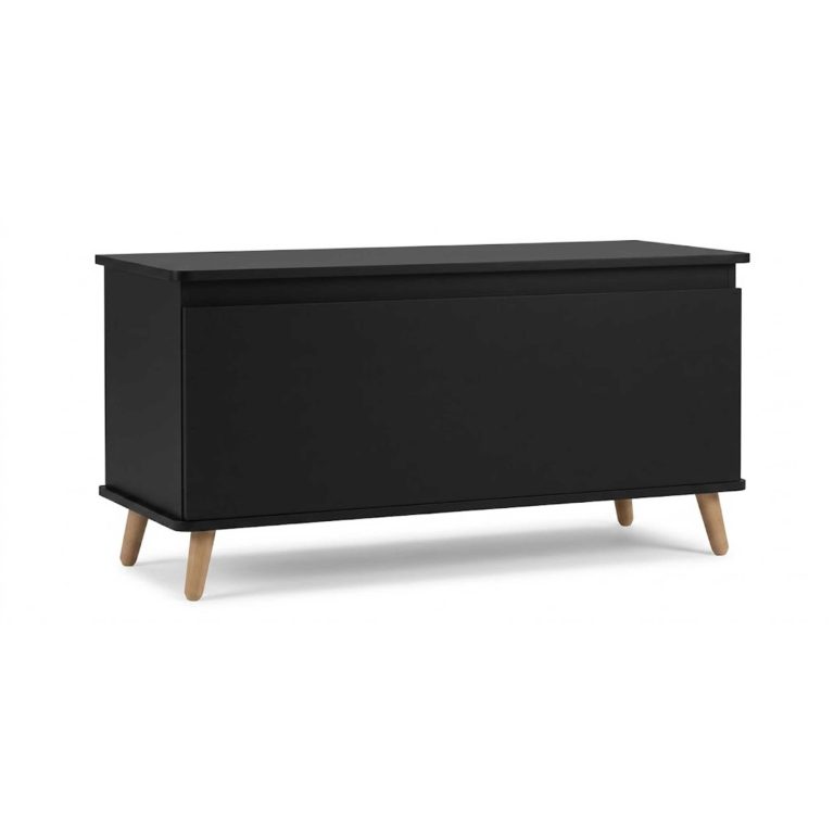 VDD – Aufbewahrungskiste – Deckenkiste – Spielzeugkiste – 100 x 40 x 48,5 – Schwarz
