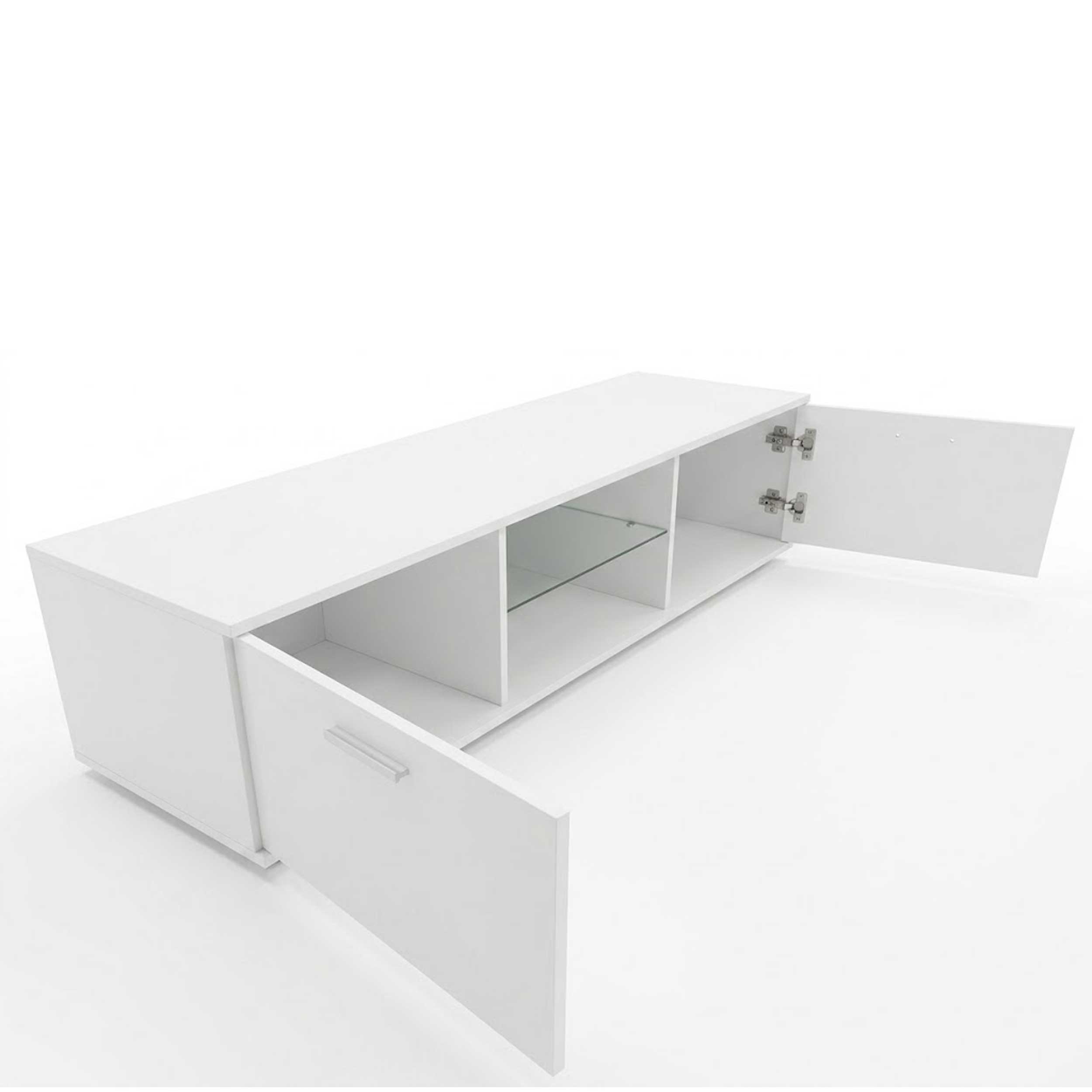 TV-Schrank TV-Schrank Tenus inkl. LED Korpus weiß Front weiß hochglanz - VDD World DE TV-Schrank TV-Schrank Tenus inkl. LED Korpus weiß Front weiß hochglanz - VDD World DE