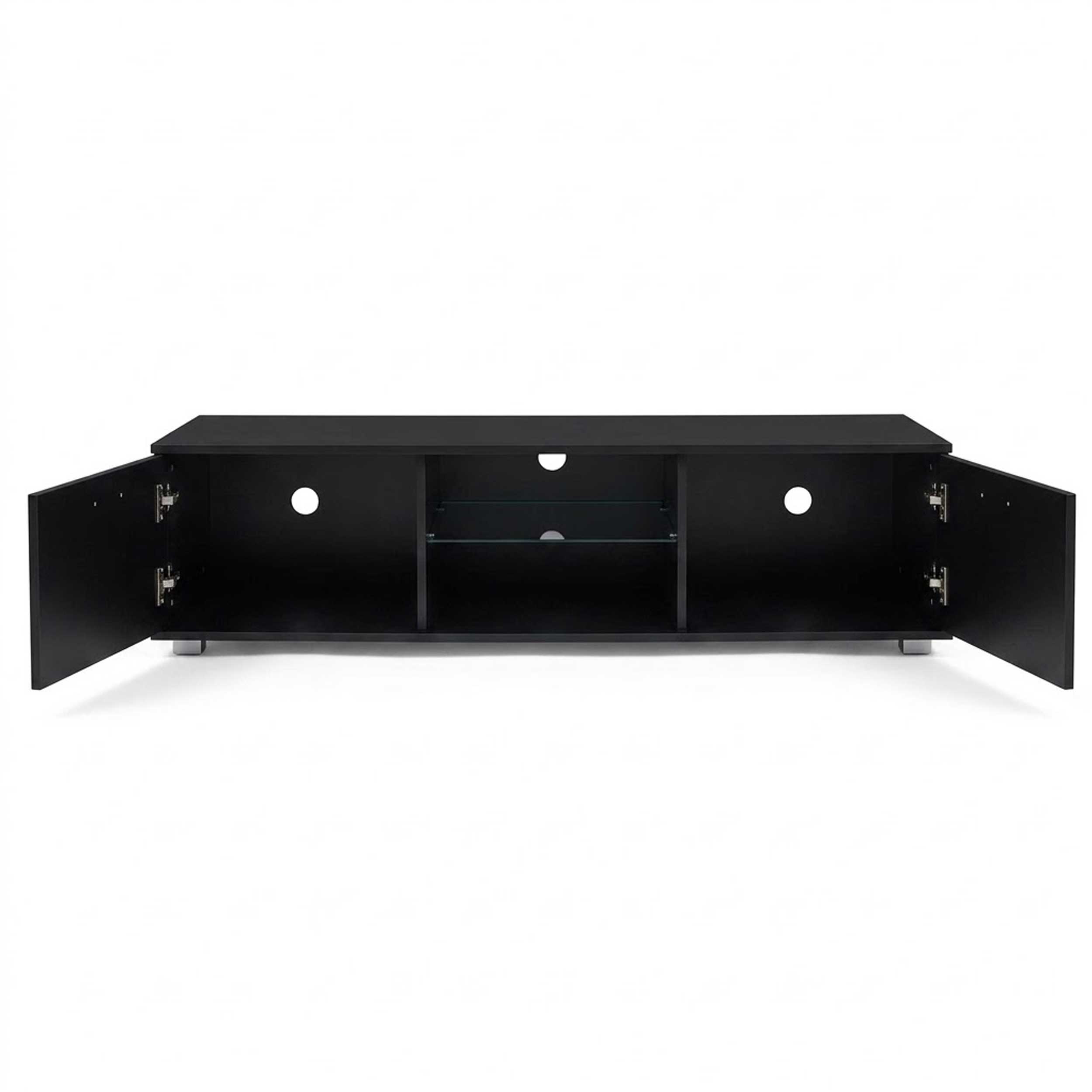 TV-Schrank - Sideboard - LED-Beleuchtung - 140 cm breit - schwarz - VDD World DE TV-Schrank - Sideboard - LED-Beleuchtung - 140 cm breit - schwarz - VDD World DE