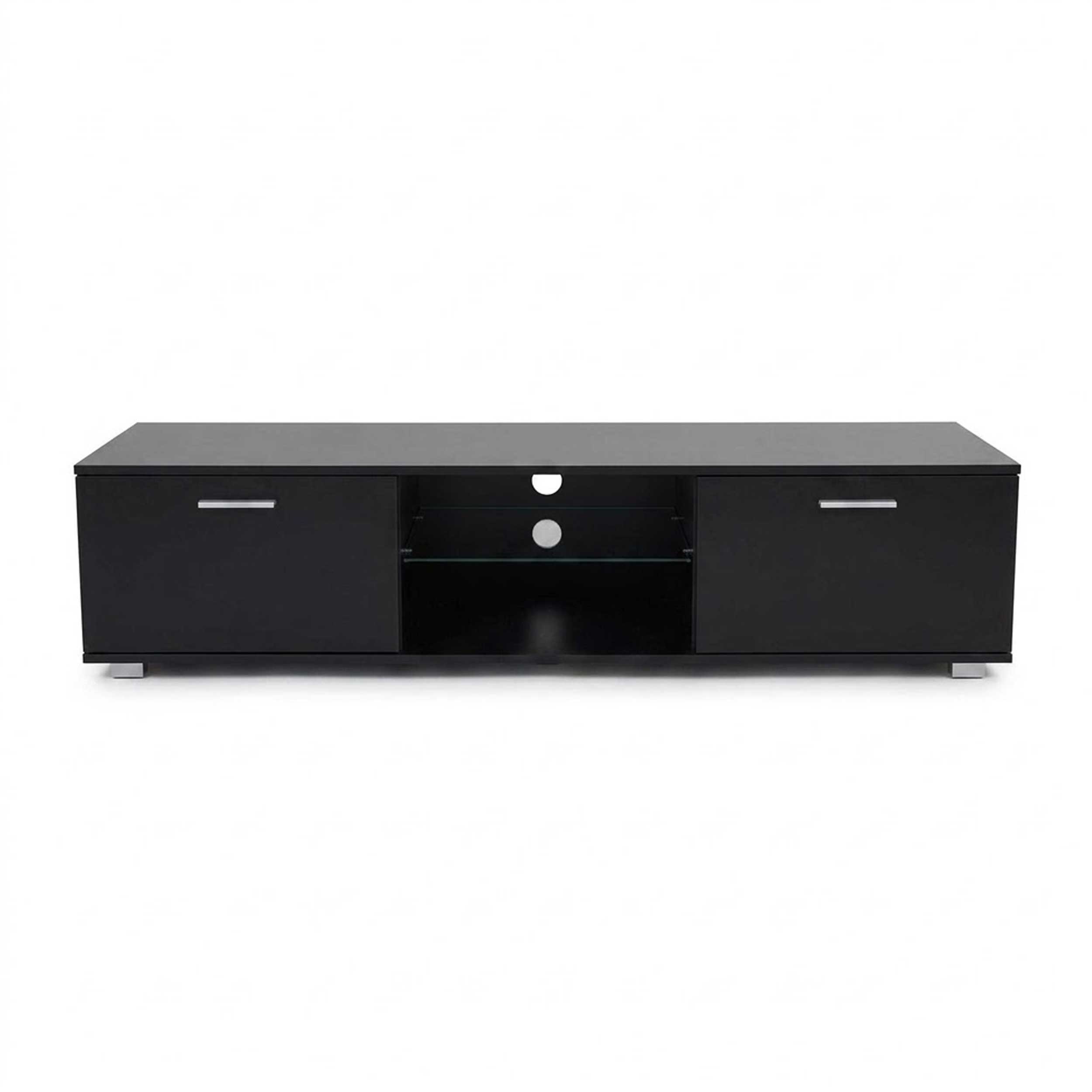 TV-Schrank - Sideboard - LED-Beleuchtung - 140 cm breit - schwarz - VDD World DE TV-Schrank - Sideboard - LED-Beleuchtung - 140 cm breit - schwarz - VDD World DE